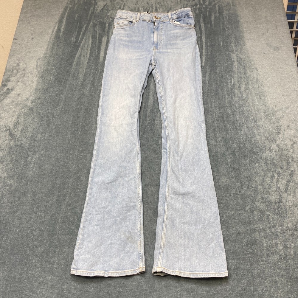 Zara Grupo Inditex Bootcut Jeans Women 6 Blue Denim High Rise Light Wash Casual